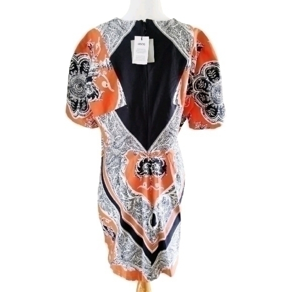 💥NWT💥 ASOS ORANGE SHIFT DRESS SZ 14 - Picture 4 of 4